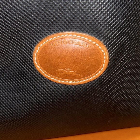 Longchamp France Leather Trimmed Toiletry Cosmetic Dopp Travel Bag Unisex NICE🥰 - Picture 2 of 16